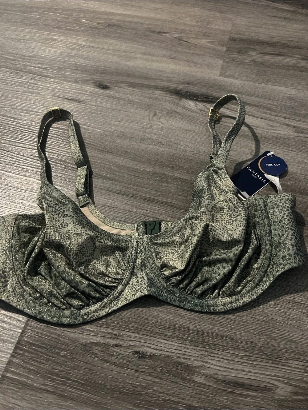 Fantasie Green Textured Underwire Bra